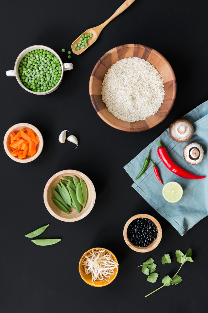 Vegan Nasi Goreng Met Gegrilde Tofu De Groene Meisjes